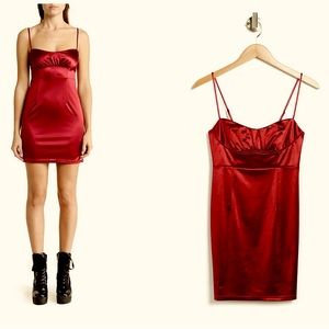 NWT Satin Corset Minidress